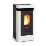 Lade das Bild in den Galerie-Viewer, Leistungsstarker Lucia Pelletkaminofen: 13 kW, A++, hohe Effizienz, modernes Design
