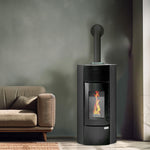 Lade das Bild in den Galerie-Viewer, ETNA Segreto Plus Pelletheizung 12 kW, versiegelt, rundes Design
