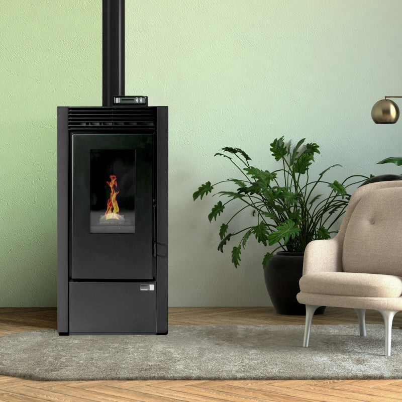ETNA Vittoria Plus 14kW Abdichtbarer Pellet-Ofen: Effizient, Kubisch, Stilvoll