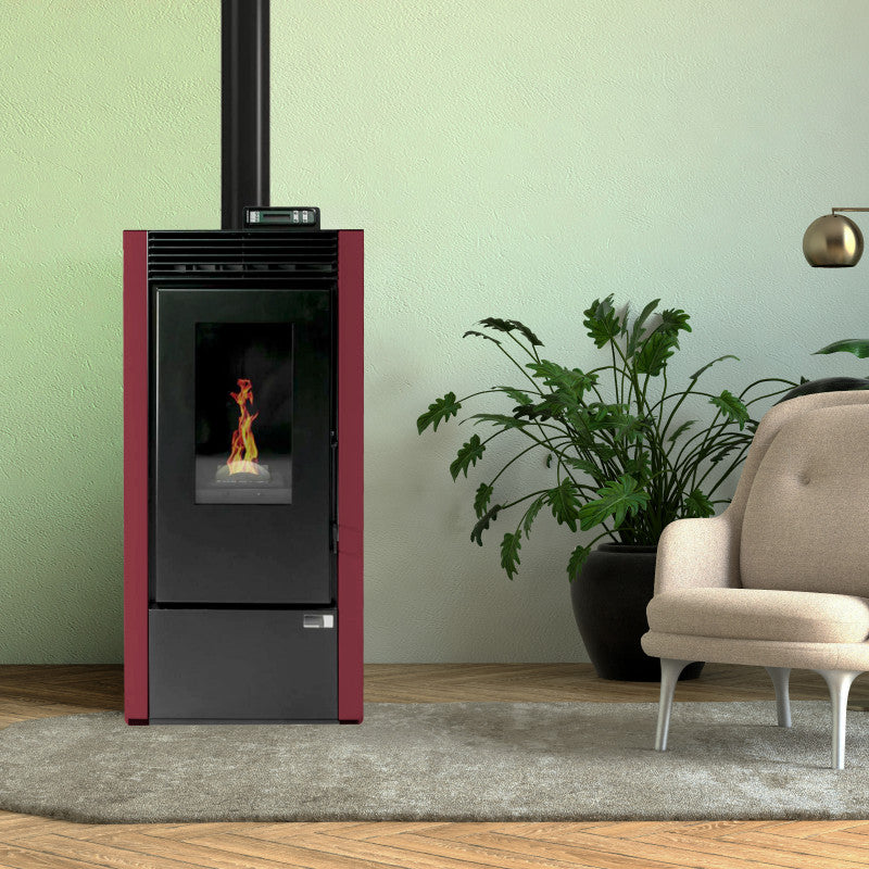 ETNA Vittoria Plus 14kW Abdichtbarer Pellet-Ofen: Effizient, Kubisch, Stilvoll