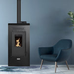 Lade das Bild in den Galerie-Viewer, Vulcano SMS 9 kW Pelletheizung von ETNA – elegantes Design, hohe Leistung und smarter Komfort
