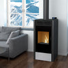 BiWood Hybrid-Holz-Pellet-Ofen 11 kW mit Glasfront und Luftverteilung