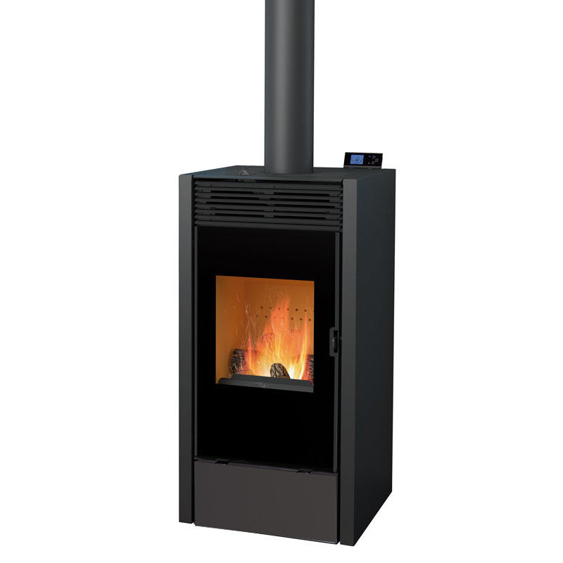 BiWood Hybrid-Holz- und Pelletbrenner mit Siebdruckglas – 11,2 kW