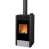 BiWood Hybrid-Holz-Pellet-Ofen 11 kW mit Glasfront und Luftverteilung