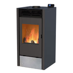 Lade das Bild in den Galerie-Viewer, BiWood Hybrid-Holz-Pellet-Ofen Le Marquier 11 kW Schwarz Effizient Modern
