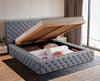 Luxuriöses Designer Samt Polsterbett Lana mit großem Stauraum – Modern & Bequem