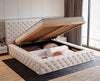 Luxuriöses Designer Samt Polsterbett Lana mit großem Stauraum – Modern & Bequem
