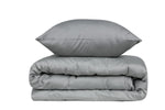 Lade das Bild in den Galerie-Viewer, Luxuriöses Anthrazit Premium Satin Baumwoll-Bettwäsche-Set mit 210 Fadendichte
