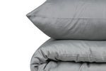 Lade das Bild in den Galerie-Viewer, Luxuriöses Anthrazit Premium Satin Baumwoll-Bettwäsche-Set mit 210 Fadendichte
