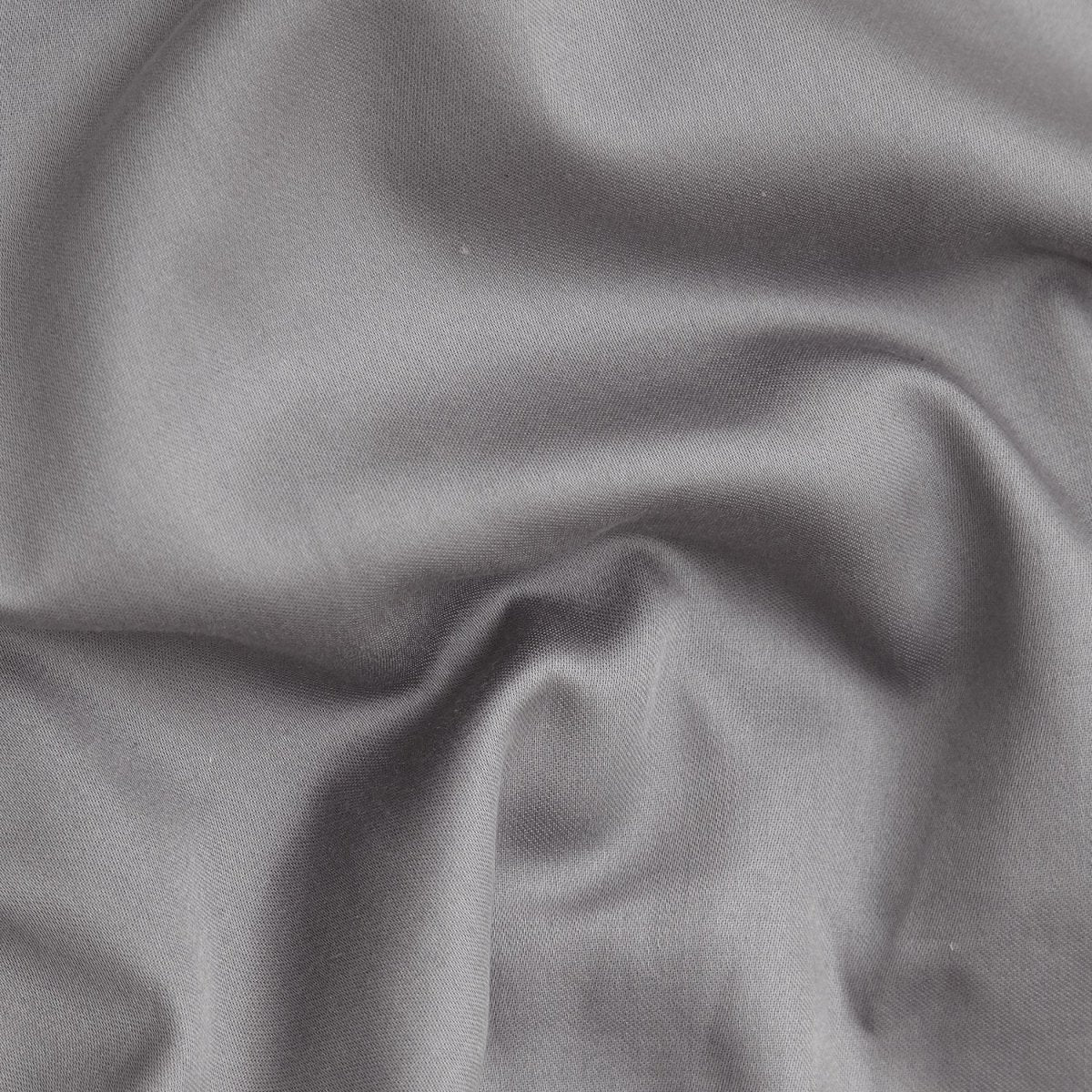 Luxuriöses Anthrazit Premium Satin Baumwoll-Bettwäsche-Set mit 210 Fadendichte