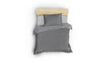 Lade das Bild in den Galerie-Viewer, Luxuriöses Anthrazit Premium Satin Baumwoll-Bettwäsche-Set mit 210 Fadendichte
