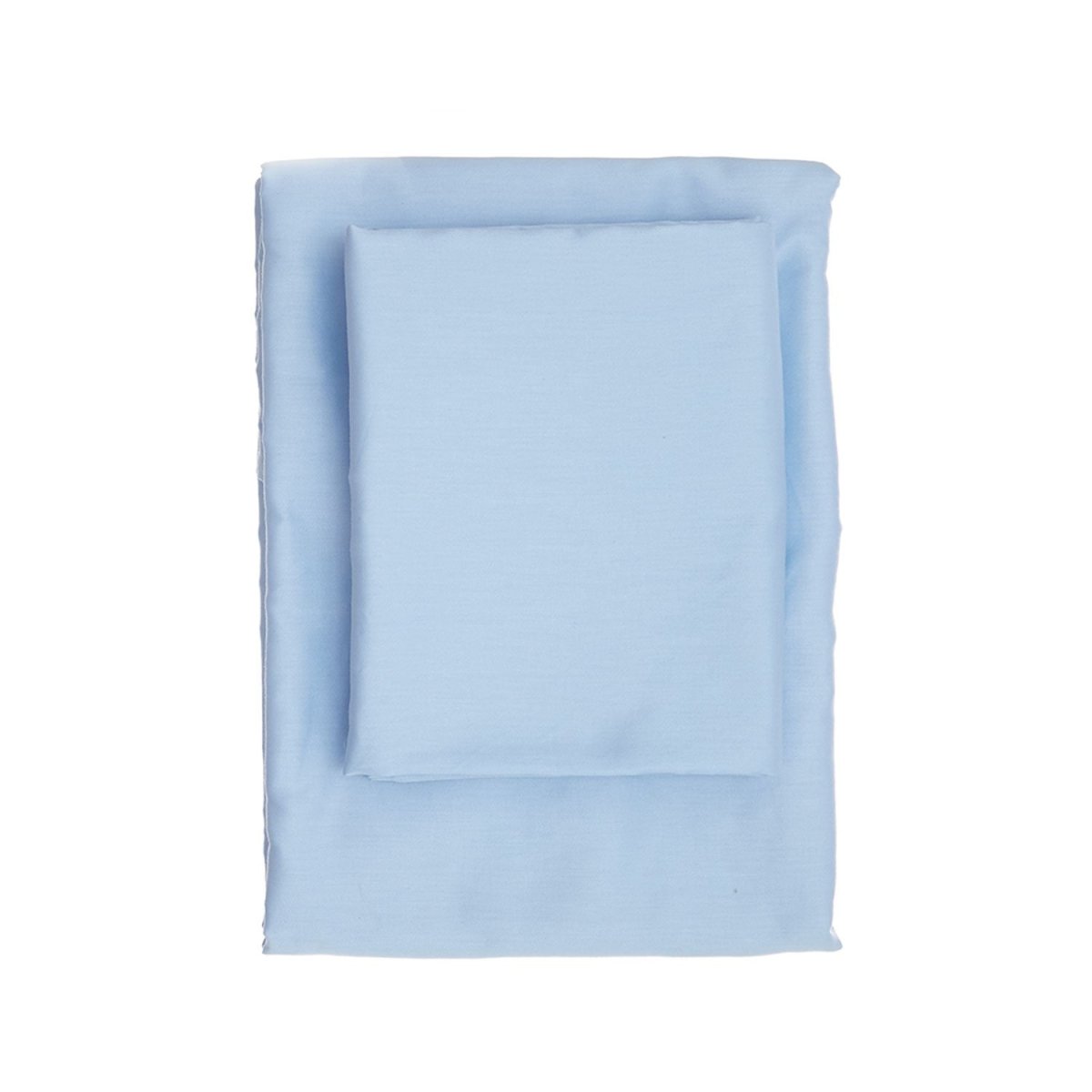 Luxuriöses Hellblau Satin Bettwäsche-Set: Seidig Glatter Schlaf, Atmungsaktiv, Elegantes Design