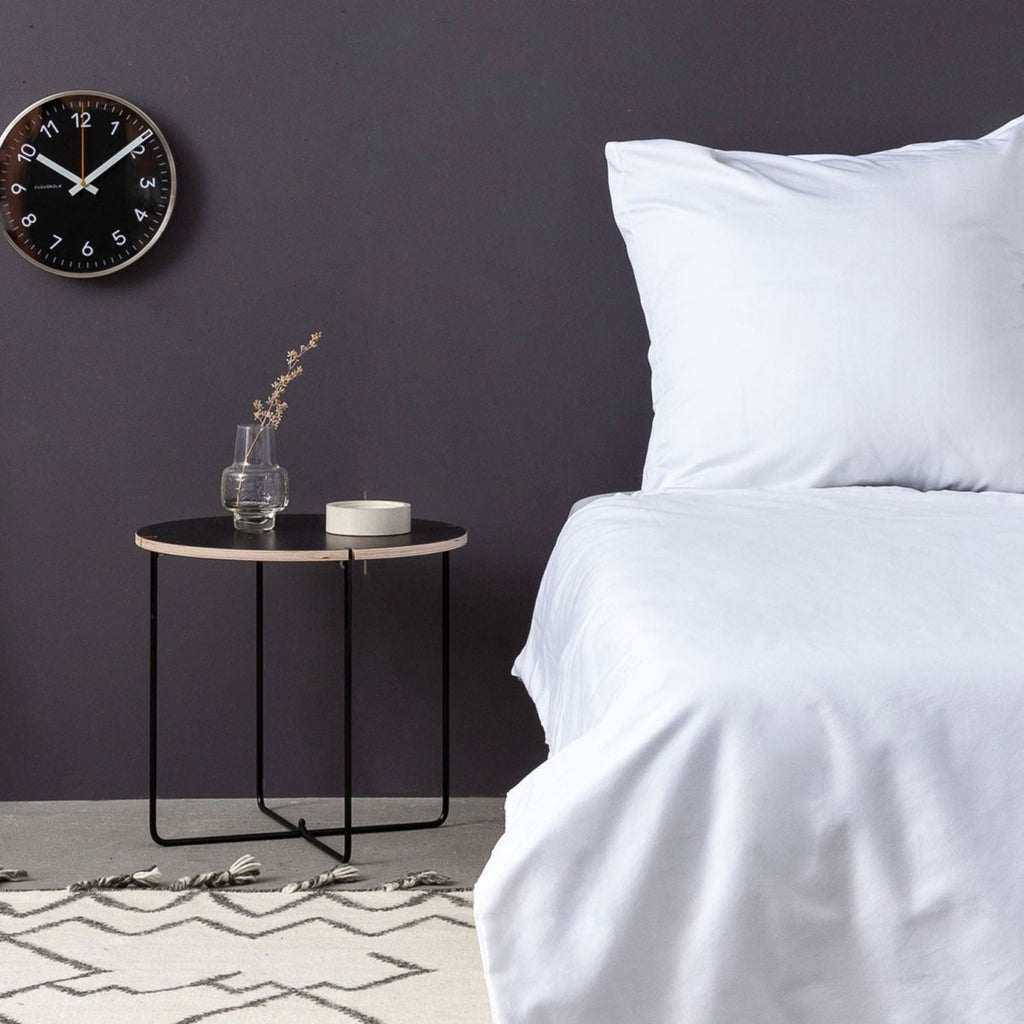 Luxuriöses Premium Satin Baumwoll Bettwäsche Set Weiß für himmlischen Schlaf