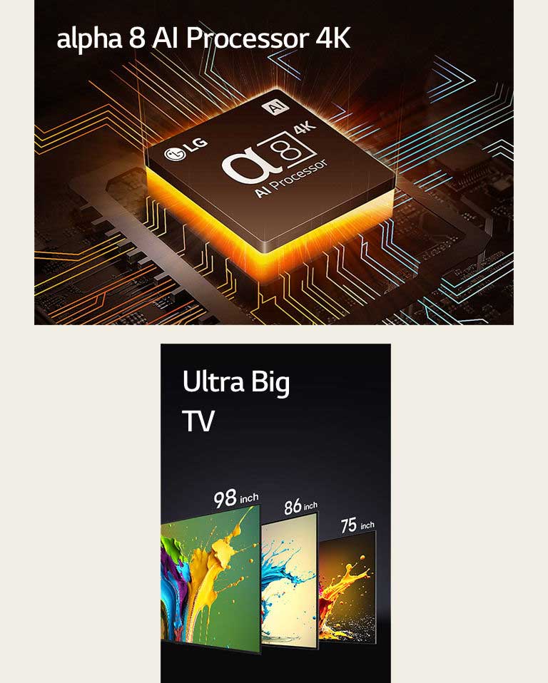 LG QNED85 75 Zoll 4K AI Smart TV α8 Prozessor Quantum Dot NanoCell