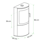 Lade das Bild in den Galerie-Viewer, Eleganter Richmond Bioethanol-Kaminofen mit flacher Rückwand – Traditioneller Stil
