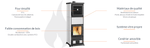 Lade das Bild in den Galerie-Viewer, Leistungsstarker Nova Forno Holzofen mit integriertem Backofen 11,8 kW

