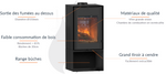 Lade das Bild in den Galerie-Viewer, Smart Stove Modula Square Holzofen 8,5 kW, elegantes quadratisches Design
