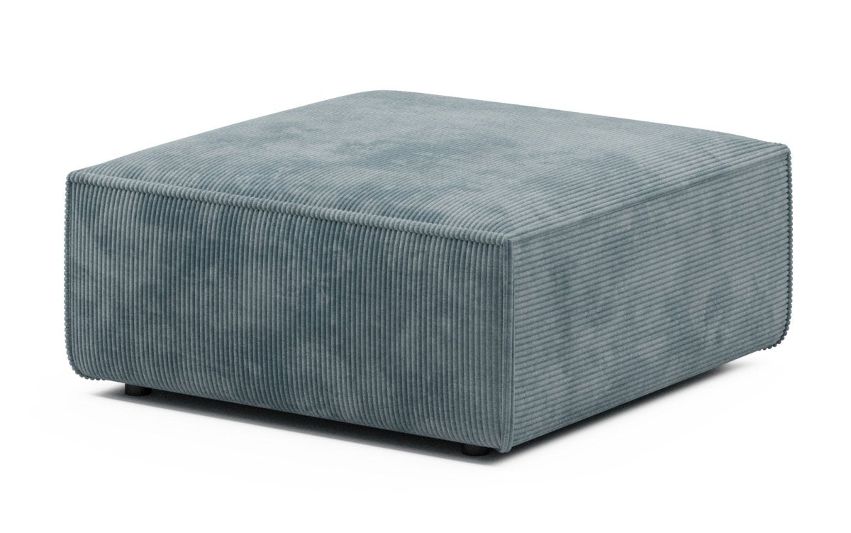 Luxuriöser Yuma Cord Hocker: Bequemer 100cm Sitzwürfel, vielseitig, stilvoll & modern