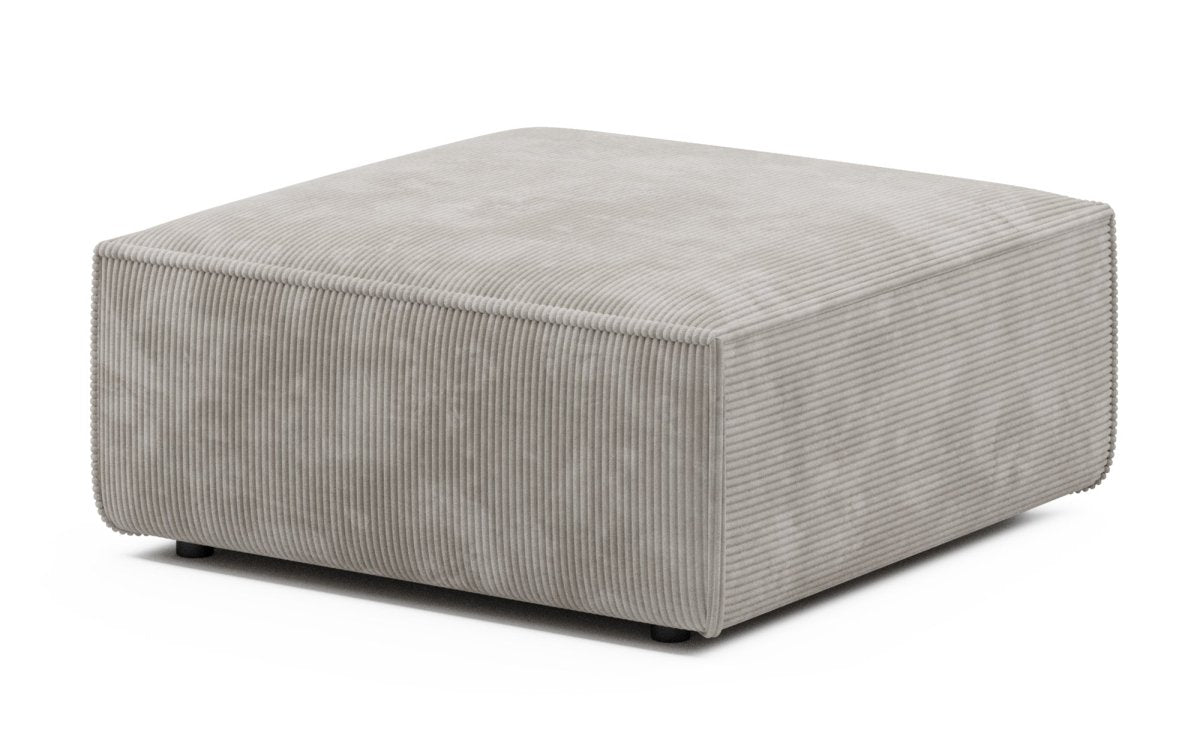 Luxuriöser Yuma Cord Hocker: Bequemer 100cm Sitzwürfel, vielseitig, stilvoll & modern