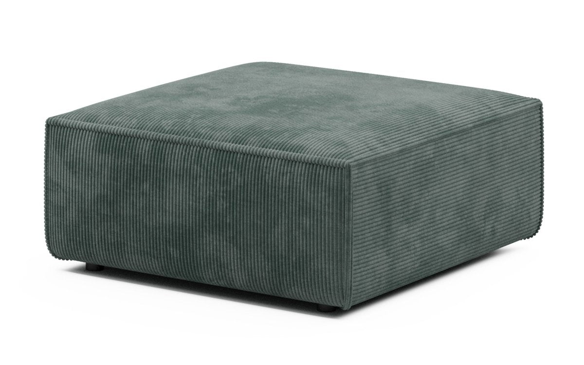 Luxuriöser Yuma Cord Hocker: Bequemer 100cm Sitzwürfel, vielseitig, stilvoll & modern