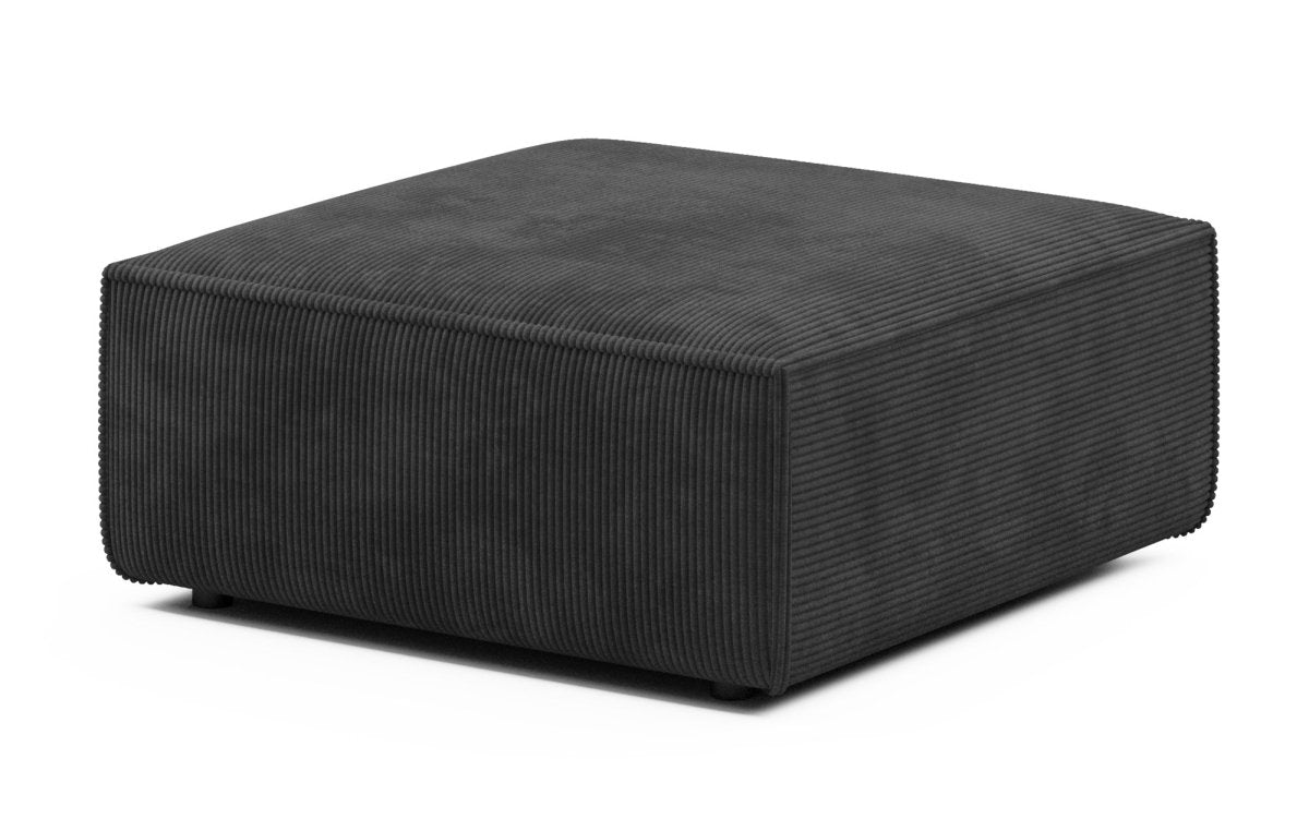 Luxuriöser Yuma Cord Hocker: Bequemer 100cm Sitzwürfel, vielseitig, stilvoll & modern
