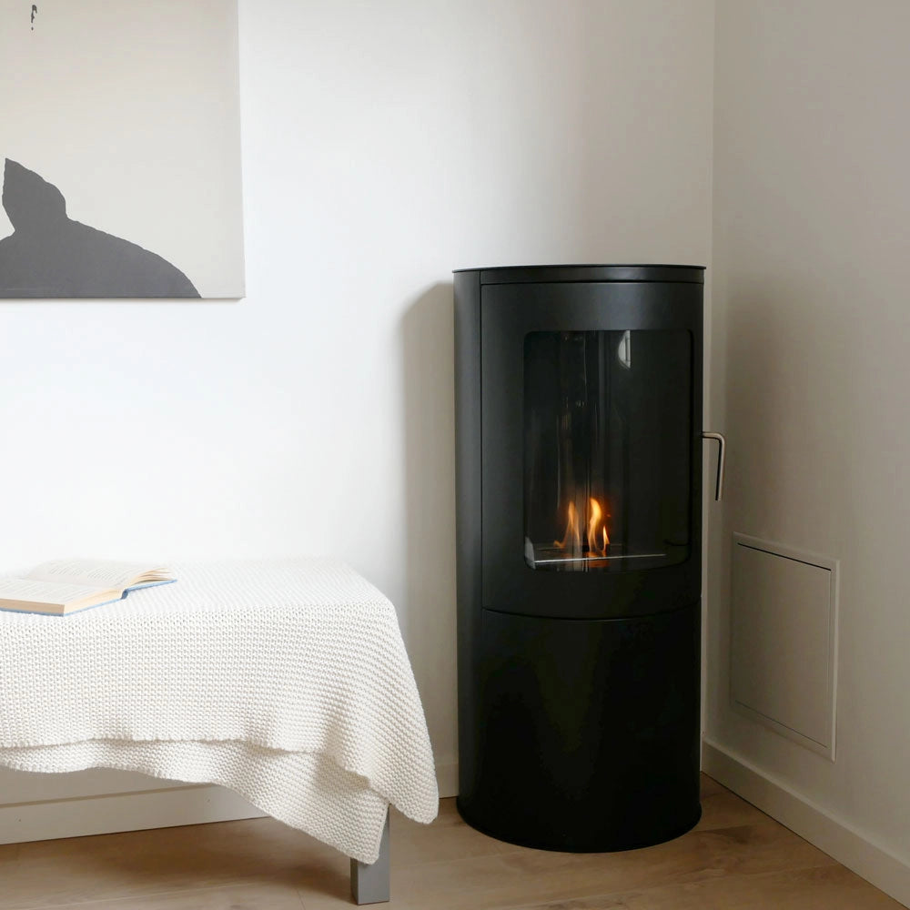 Eleganter Richmond Bioethanol-Kaminofen mit flacher Rückwand – Traditioneller Stil