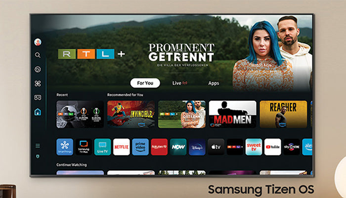 Samsung S90D 77‑Zoll OLED‑TV mit 4K AI‑Prozessor und Tizen‑Smart‑TV