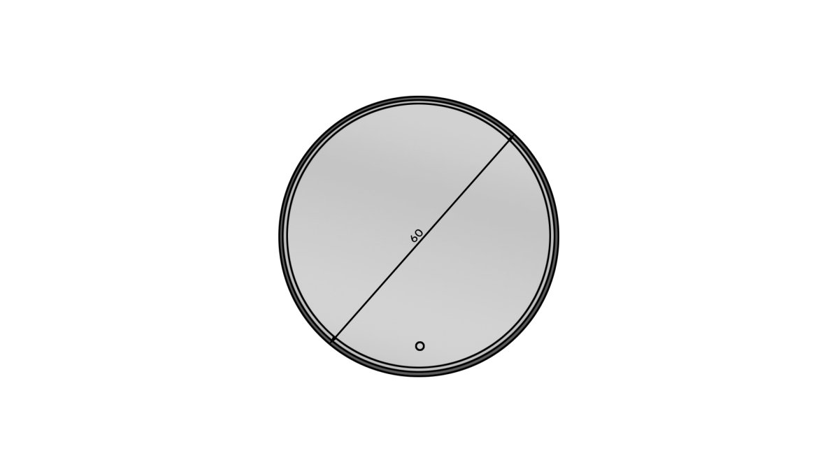 Eleganter Runder Lioni LED-Spiegel: Modernes Design, Perfekte Beleuchtung