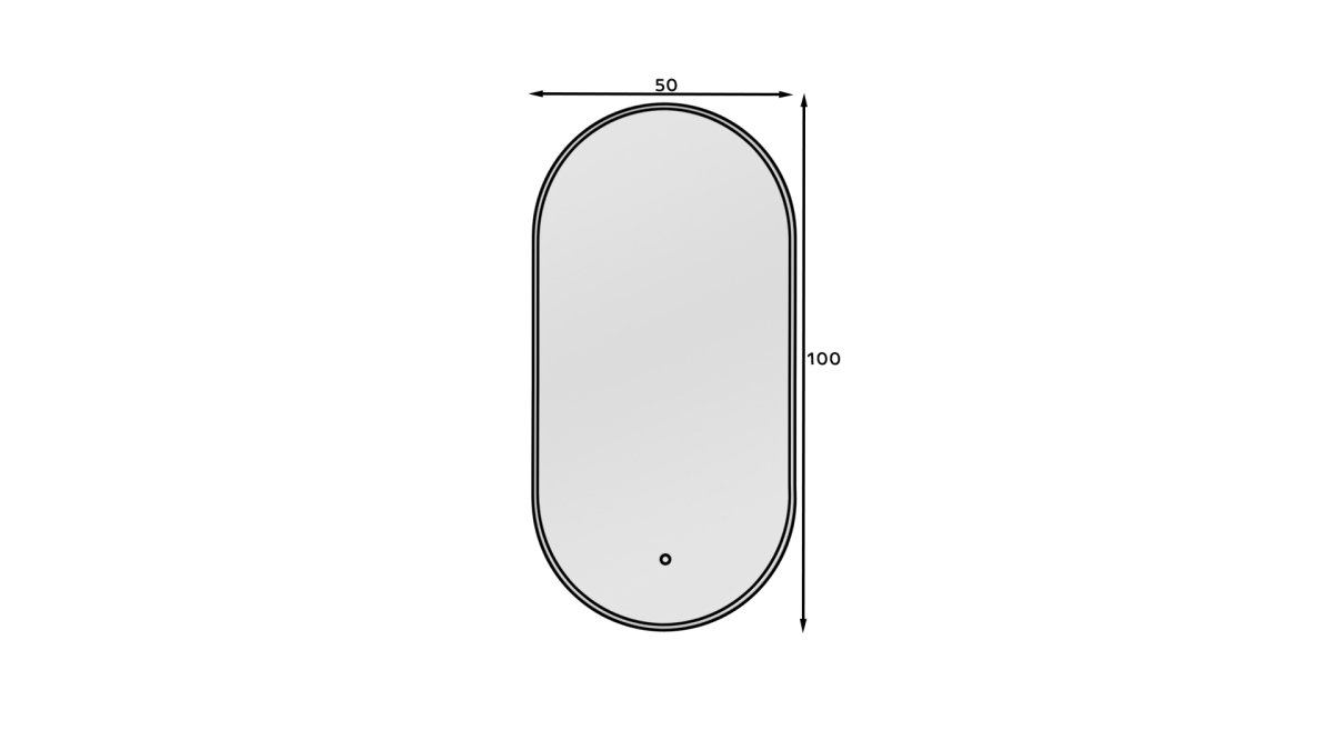 Eleganter Mina Wandspiegel mit LED-Beleuchtung für stilvolles Ambiente zu Hause