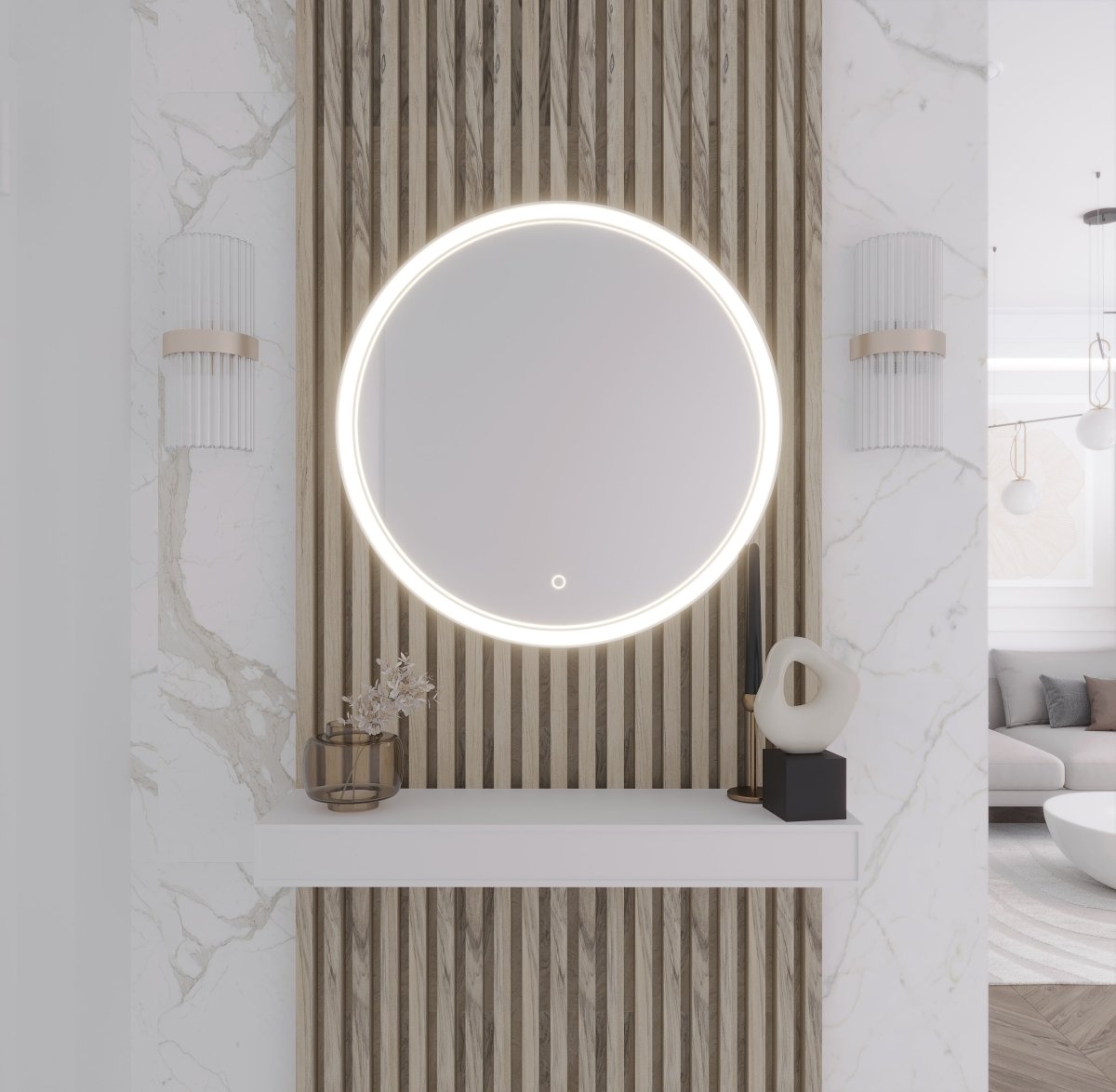 Orania Luxus LED Spiegel: Elegantes Design, Dimmbare Beleuchtung für Modernes Badezimmer