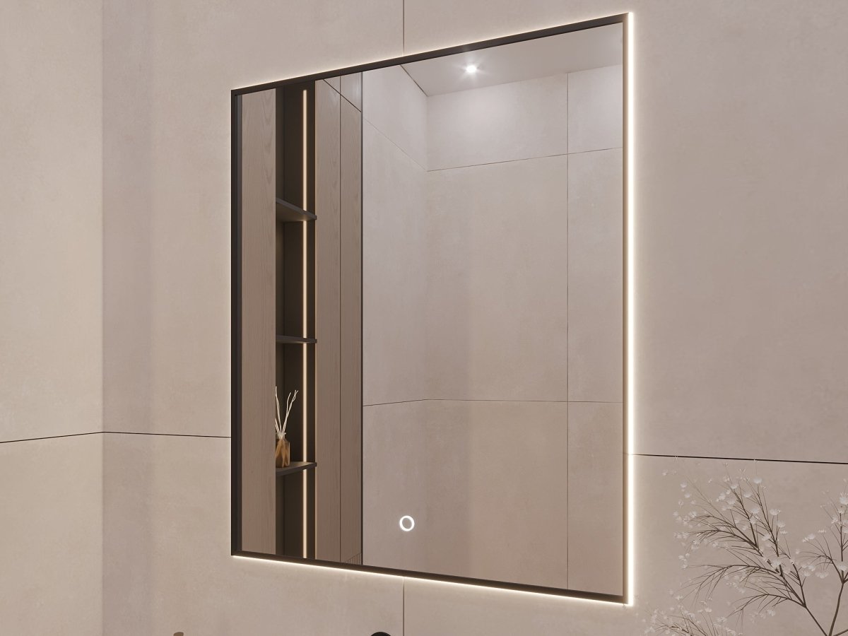 Verino LED-Spiegel: Eleganter Wandspiegel mit Integrierter Beleuchtung für Modernes Badezimmer Design