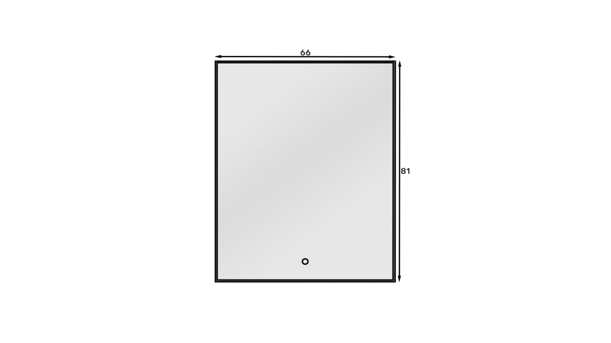 Verino LED-Spiegel: Eleganter Wandspiegel mit Integrierter Beleuchtung für Modernes Badezimmer Design