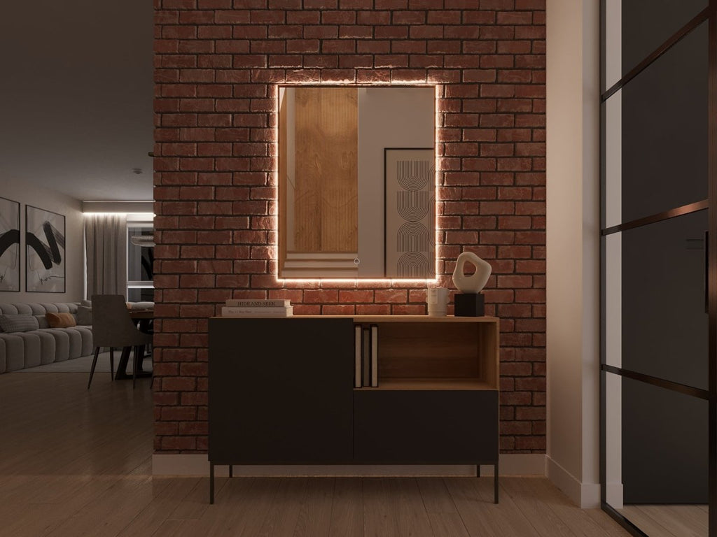 Verino LED-Spiegel: Eleganter Wandspiegel mit Integrierter Beleuchtung für Modernes Badezimmer Design