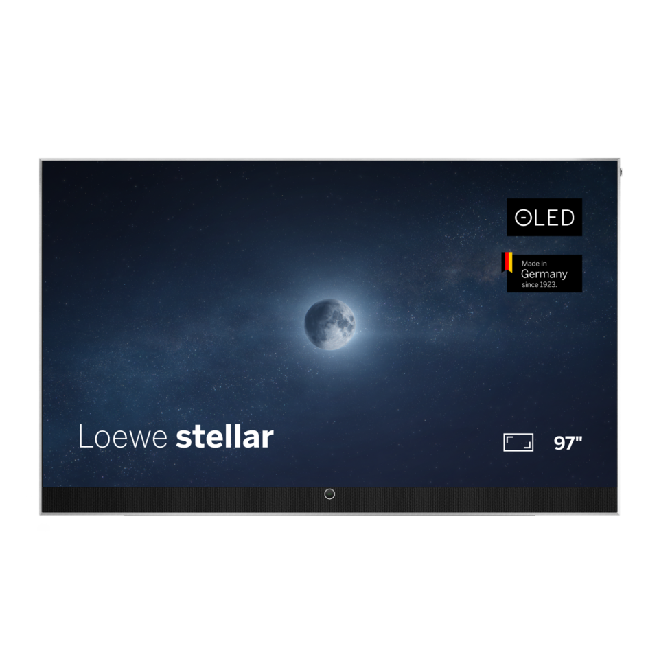 Loewe Stellar 97 Zoll OLED Smart TV: 4K Ultra HD, DR+, Aluminiumdesign