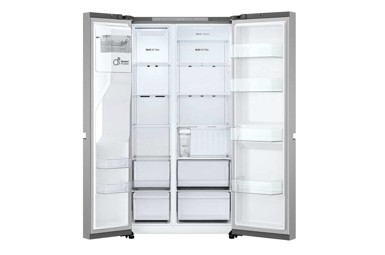 LG GSLC41PYPE Side-by-Side Kühlschrank: 641L, Eis-, Crushed Ice- & Wasserspender