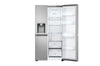 LG Side-by-Side Kühlschrank Prime Silver: 625L, Eis-, Crushed Ice- & Wasserspender