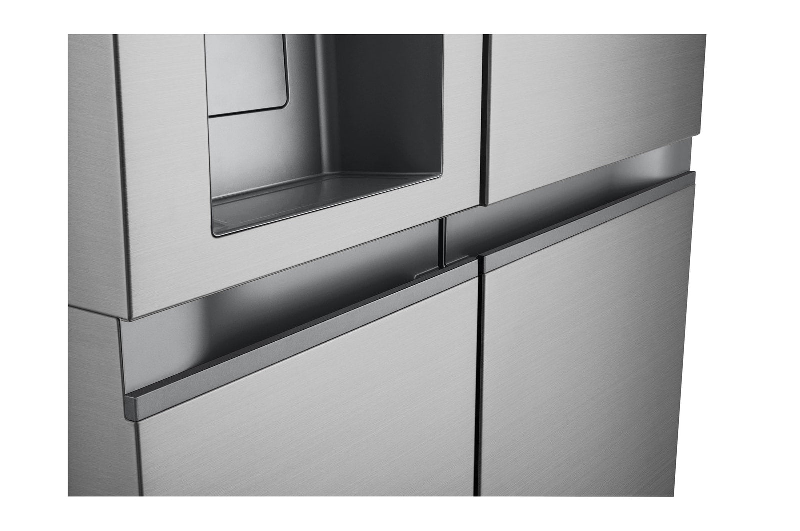 LG Side-by-Side Kühlschrank Prime Silver: 625L, Eis-, Crushed Ice- & Wasserspender