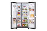 Lade das Bild in den Galerie-Viewer, LG Side-by-Side Kühlschrank GSLE91EVAB: InstaView, Craft Ice, 623L, Black Steel
