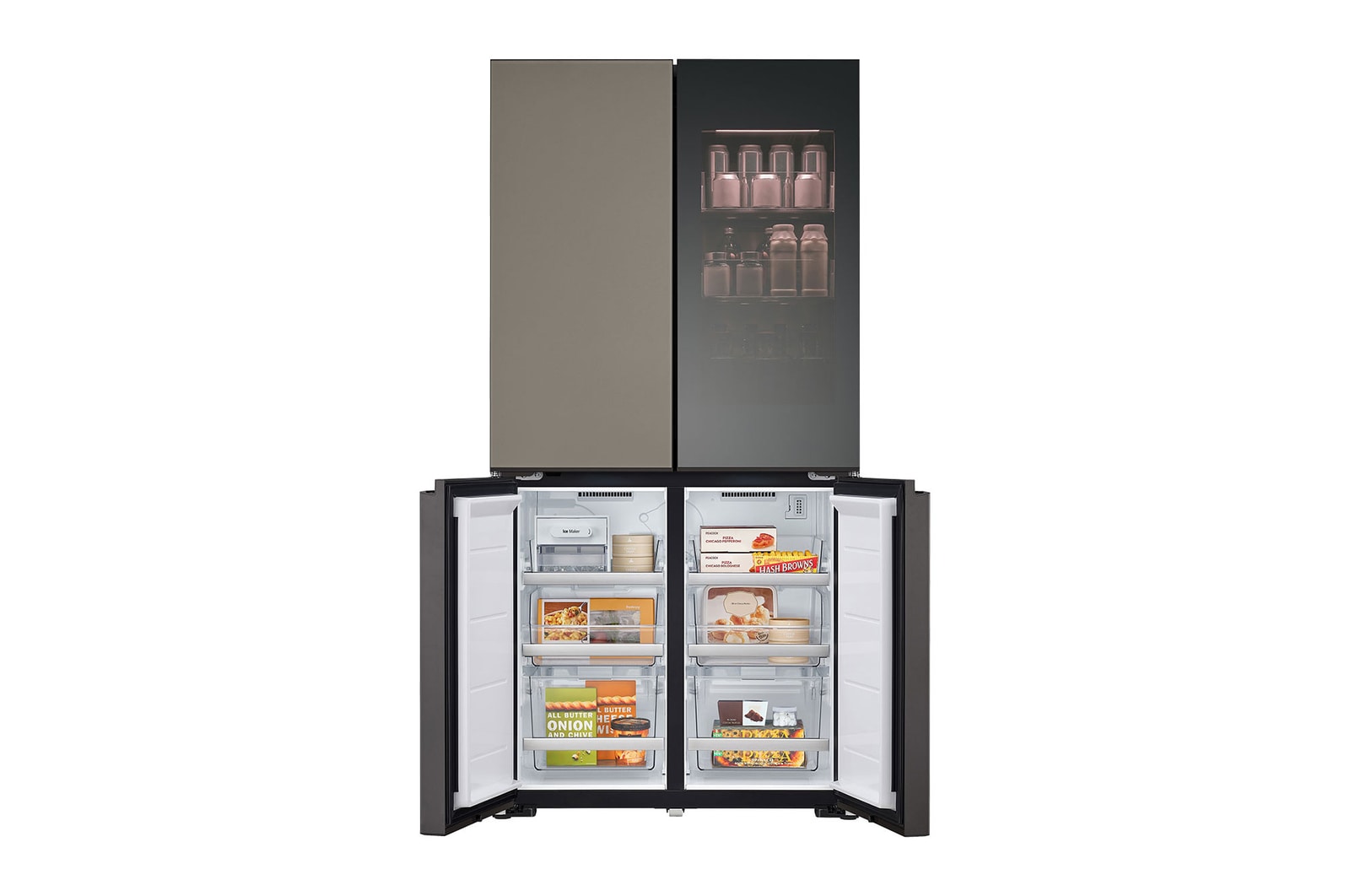 LG MoodUP InstaView Multi-Door Kühlschrank: Farbwechsel, Lautsprecher, No Frost, Smart
