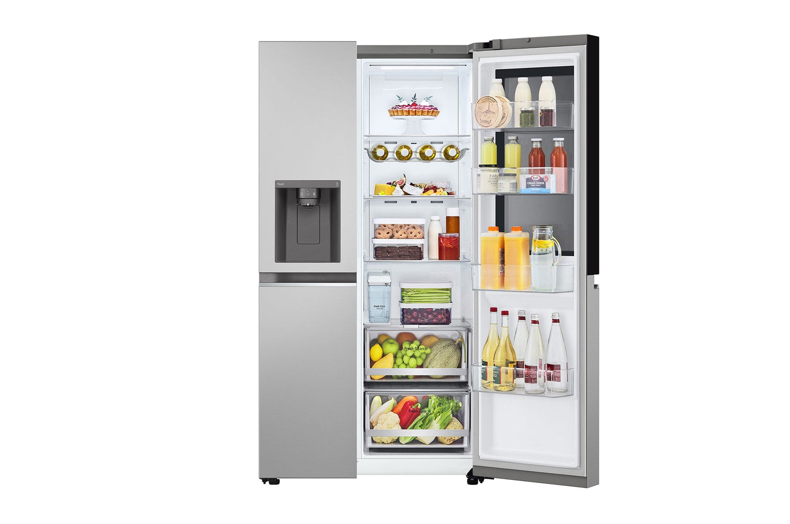 LG Side-by-Side Kühlschrank InstaView Door-in-Door® 635L E-Klasse Eis-Wasserspender