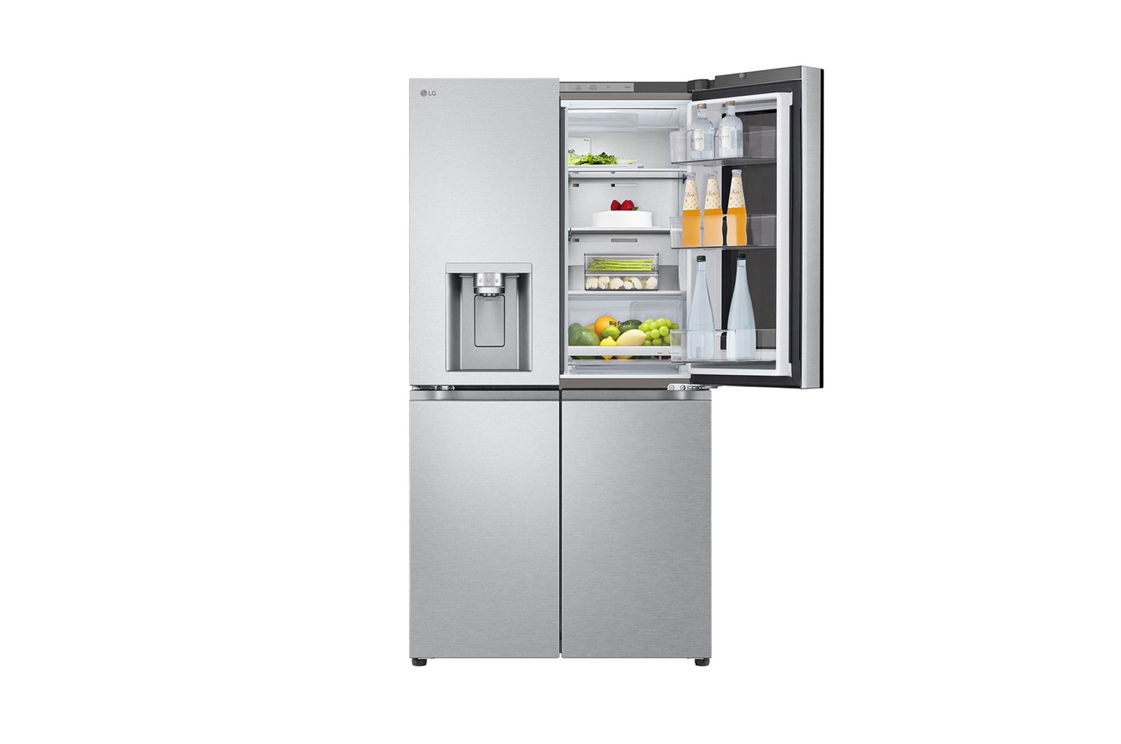 LG InstaView® Multi-Door Kühlschrank 638L – Craft Ice, UVnano, ThinQ – Matt Schwarz