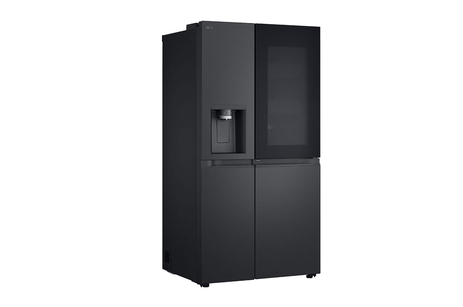LG InstaView Side-by-Side Kühlschrank: 628L, Eis-, Wasser-Spender, Smart Inverter Kompressor