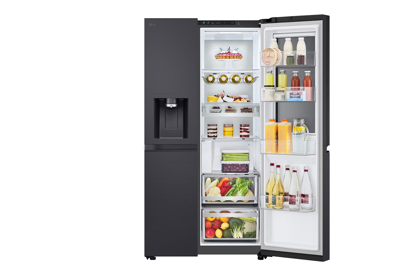LG InstaView Side-by-Side Kühlschrank mit Eis-, Wasser- & UVnano-Spender 628L