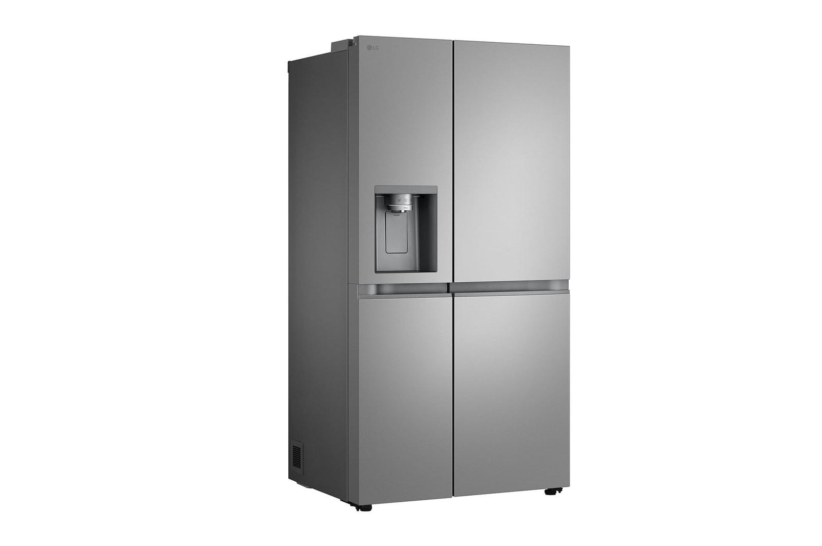 LG Side-by-Side Kühlschrank Prime Silver: 625L, Eis-, Crushed Ice- & Wasserspender