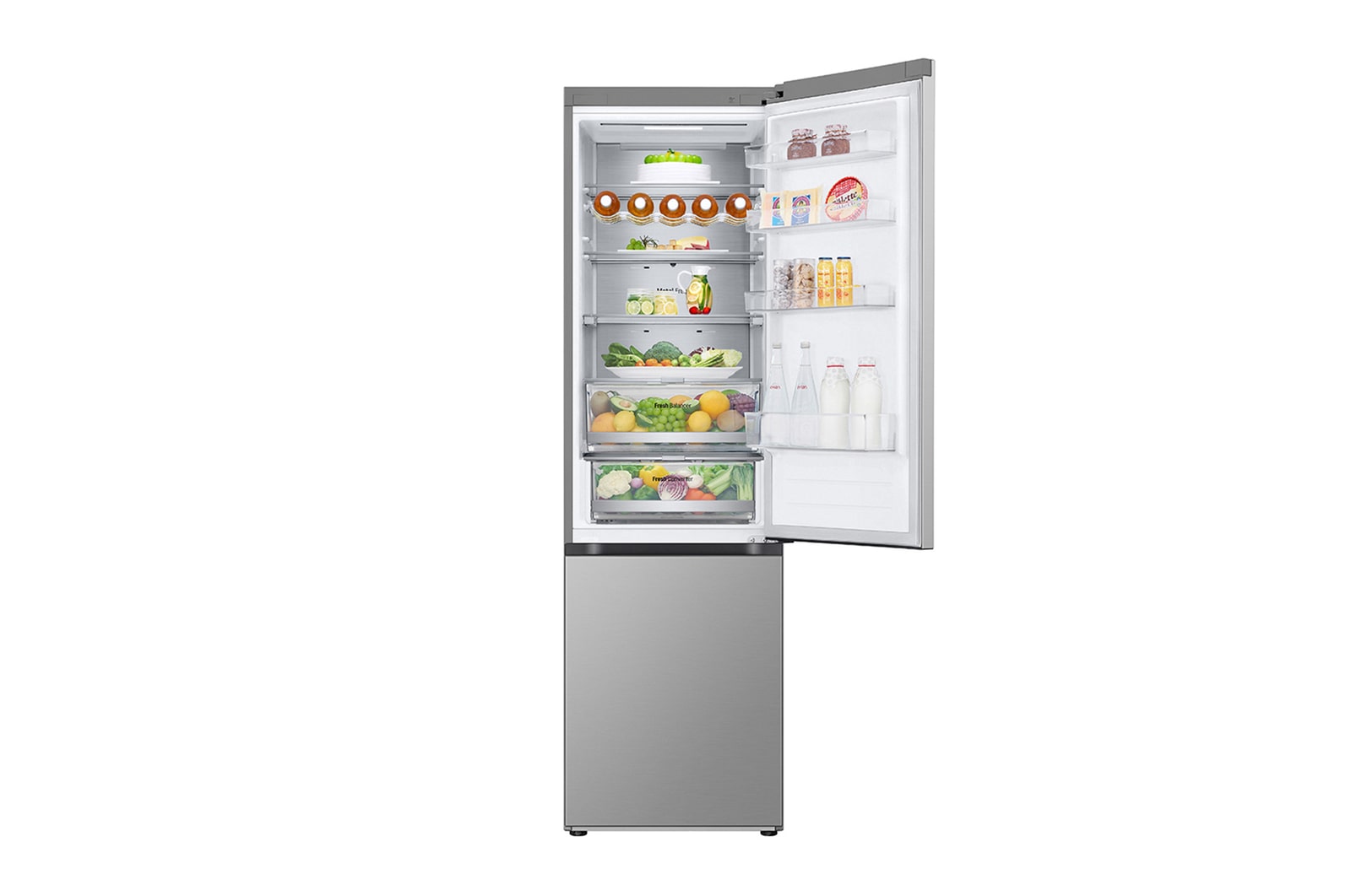 LG Kühl-Gefrierkombination 387L, Smart Inverter Compressor, Total No Frost, Premium Design