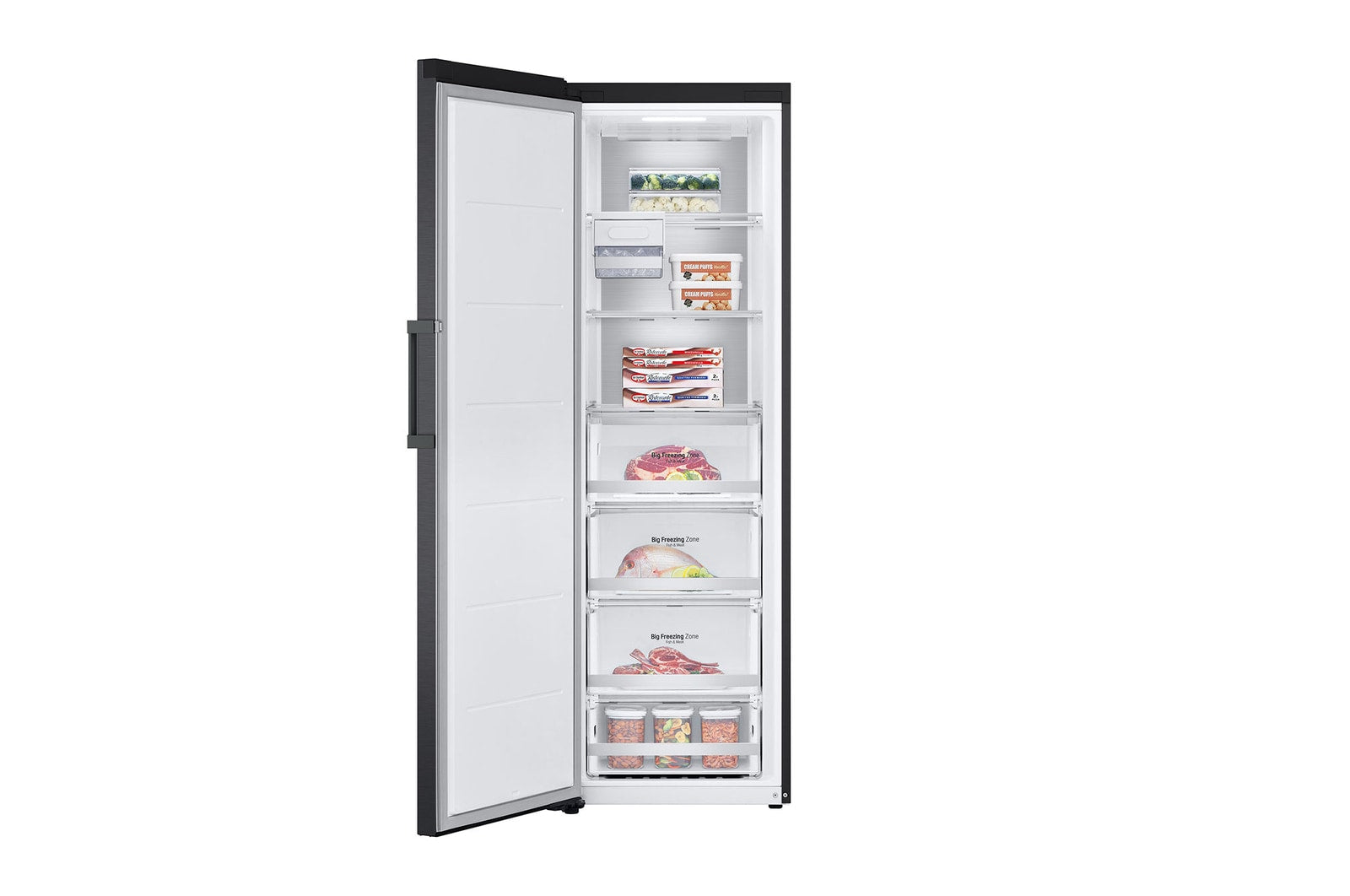 LG GFM61MCCSF Freistehender Gefrierschrank: 324L, D-Klasse, No Frost, Inverter Kompressor