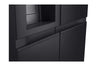 LG Side-by-Side Kühlschrank GSLE91EVAB: InstaView, Craft Ice, 623L, Black Steel