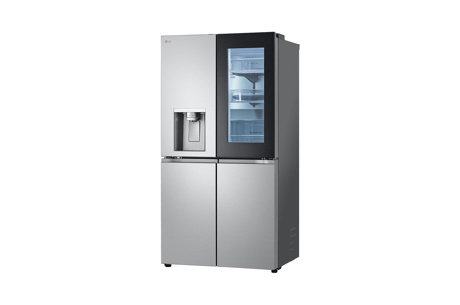 LG InstaView® Multi-Door Kühlschrank 638L – Craft Ice, UVnano, ThinQ – Matt Schwarz