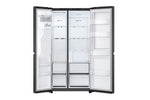 Lade das Bild in den Galerie-Viewer, LG Side-by-Side Kühlschrank: 638L, Eis-, Crushed Ice- &amp; Wasserspender, Mattschwarz

