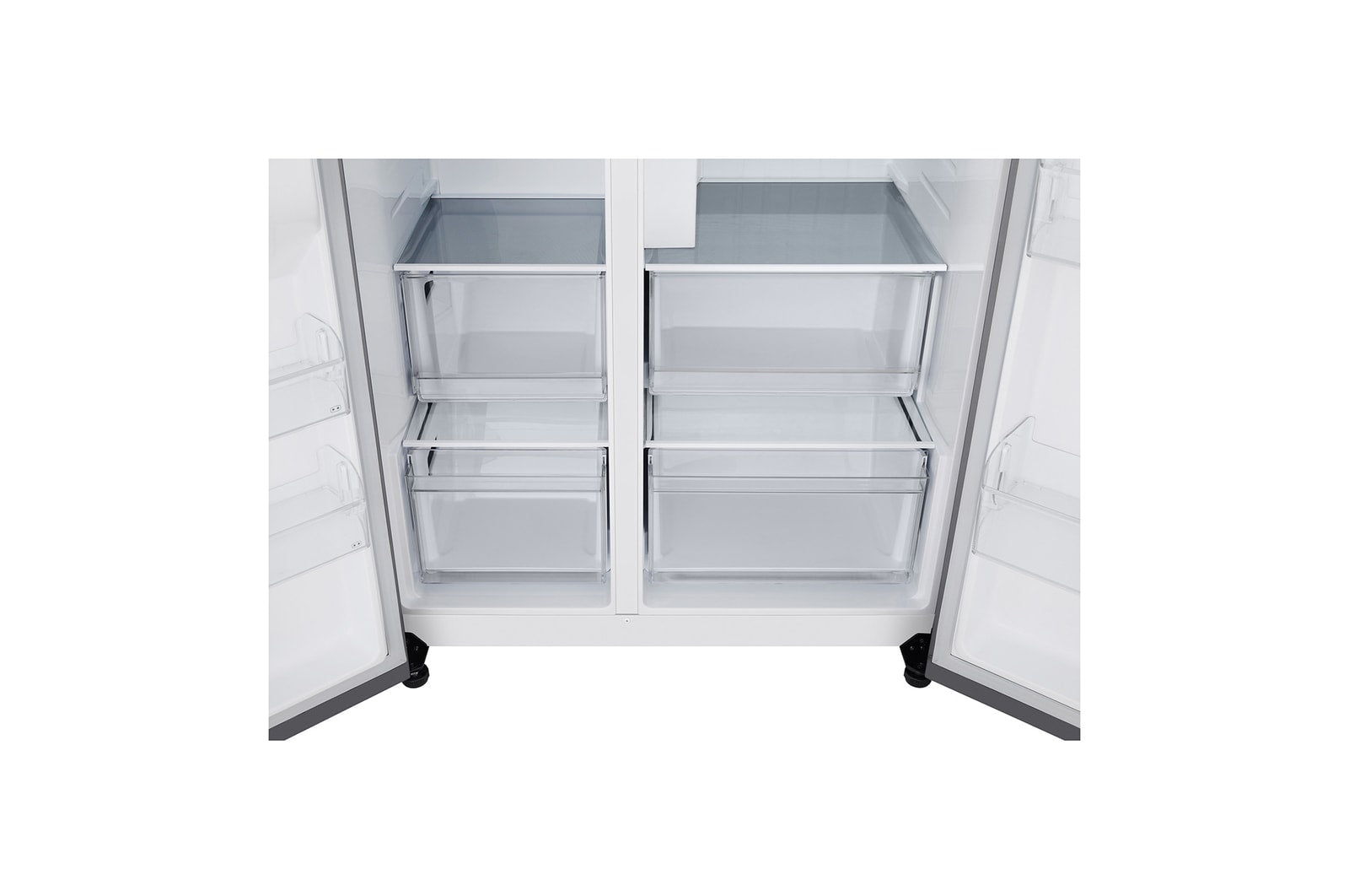 LG GSLC40PYPE Side-by-Side Kühlschrank: 638L Kapazität, Eis- & Wasserspender, Smart Inverter Kompressor